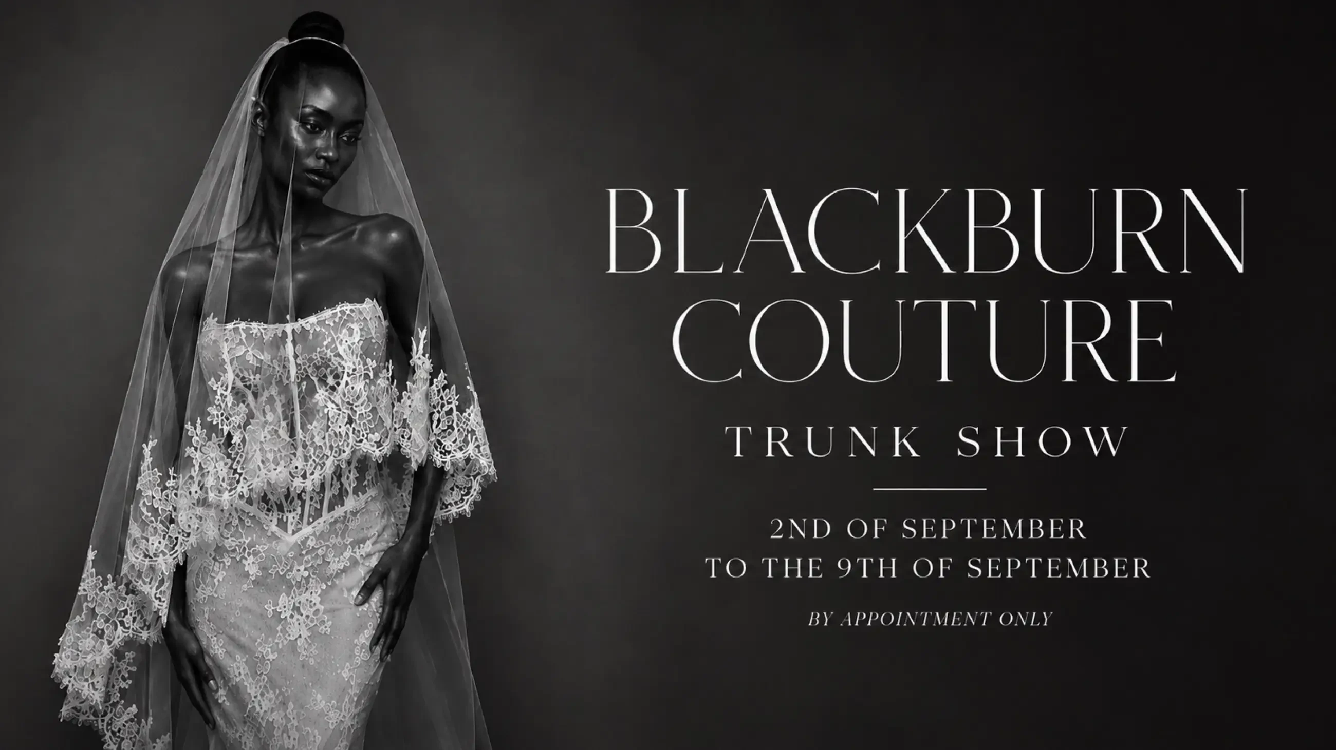 Blackburn Couture Trunk Show Banner for Desktop